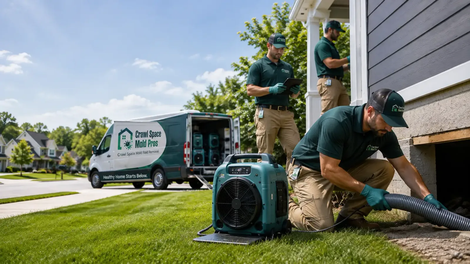 Crawl Space Mold Removal in Wayne, OK